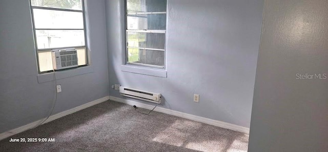 1908 S Kingsway Rd, Seffner, FL 33584 - carpeted empty room featuring baseboard heating and cooling unit