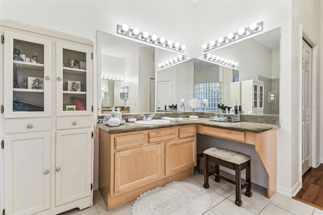 17906 Loretta Ln, Lutz, FL 33548 - full bath with vanity and tile patterned flooring