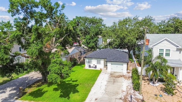 206 N Beverly Ave Unit 1/2, Tampa, FL 33609 - view of front of property featuring driveway and a garage
