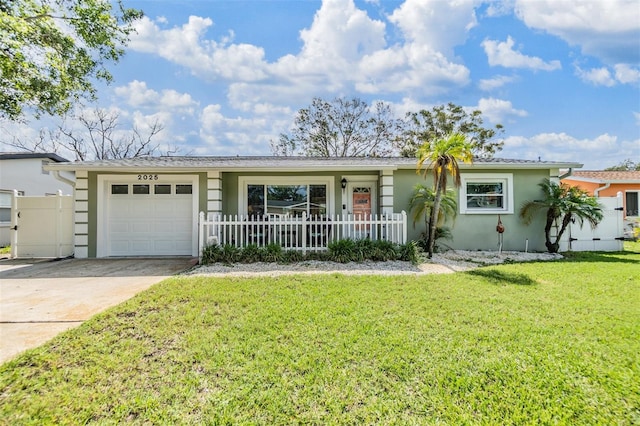 2025 Jefferson Ave, Dunedin, FL 34698 - single story home featuring concrete driveway, an attached garage, and stucco siding