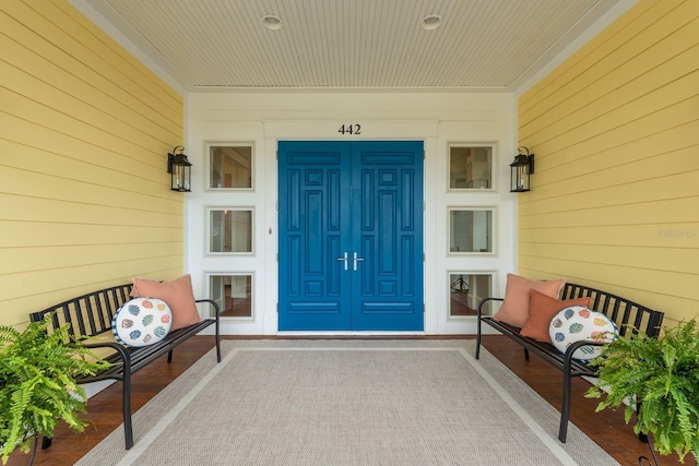 442 Midway Is, Clearwater Beach, FL 33767 - property entrance with covered porch