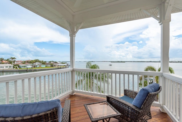 442 Midway Is, Clearwater Beach, FL 33767 - deck featuring a water view