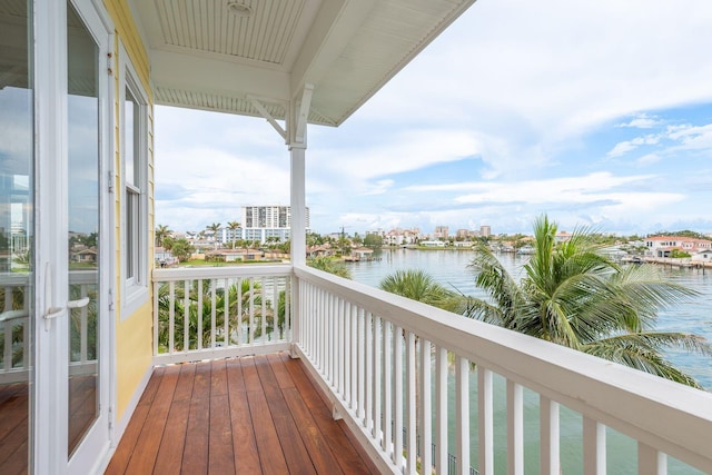 442 Midway Is, Clearwater Beach, FL 33767 - wooden deck with a water view