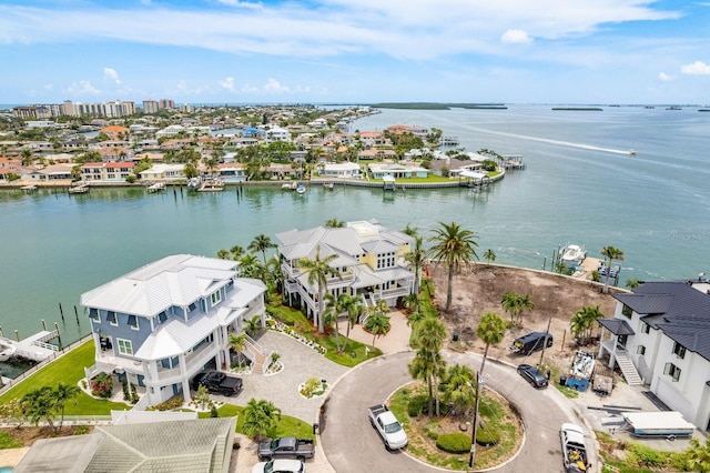 442 Midway Is, Clearwater Beach, FL 33767 - aerial view of residential area with a nearby body of water