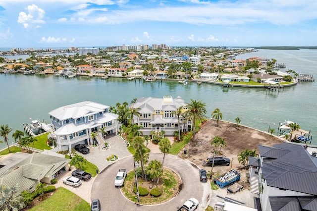 442 Midway Is, Clearwater Beach, FL 33767 - aerial perspective of suburban area featuring a large body of water
