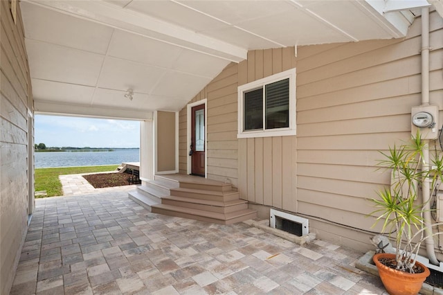 17 Freshwater Dr, Palm Harbor, FL 34684 - view of patio / terrace featuring a water view