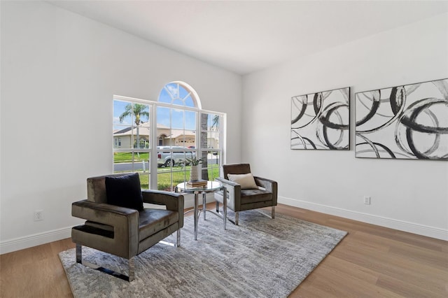 1800 Loch Haven Ct, Trinity, FL 34655 - living area featuring wood finished floors and baseboards