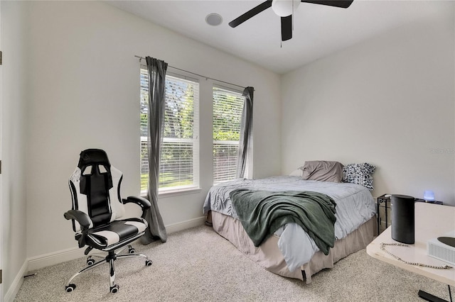 5804 Terncrest Dr, Lithia, FL 33547 - carpeted bedroom with baseboards and a ceiling fan