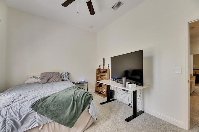 5804 Terncrest Dr, Lithia, FL 33547 - carpeted bedroom featuring lofted ceiling and a ceiling fan
