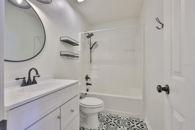 11438 Ivy Flower Loop, Riverview, FL 33578 - bathroom featuring vanity, tile patterned floors, and shower / tub combination