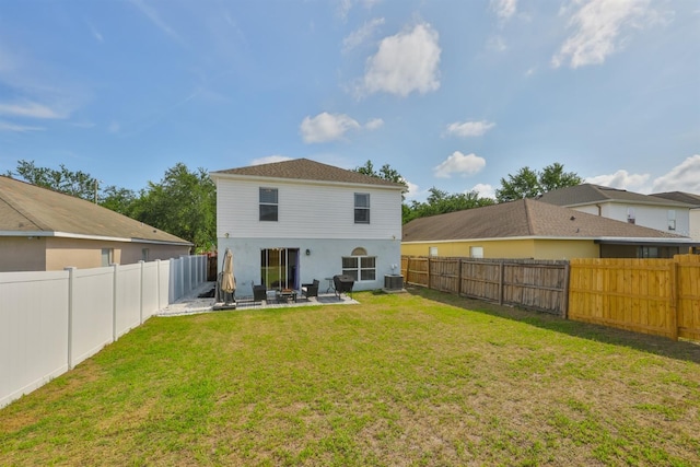 11438 Ivy Flower Loop, Riverview, FL 33578 - back of property featuring a fenced backyard, a patio area, and stucco siding