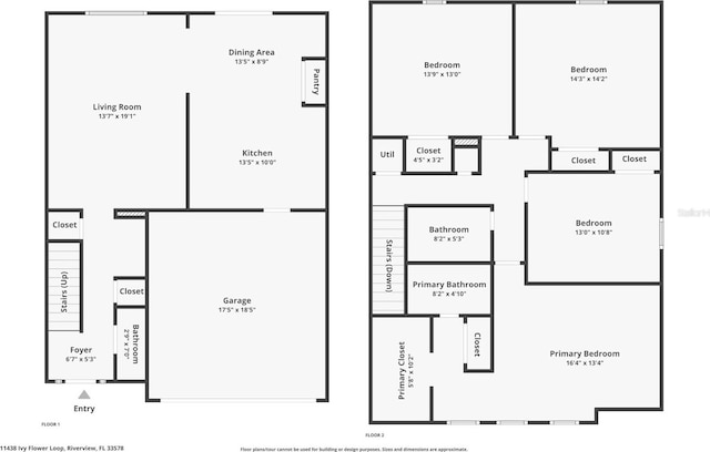 11438 Ivy Flower Loop, Riverview, FL 33578 - view of room layout