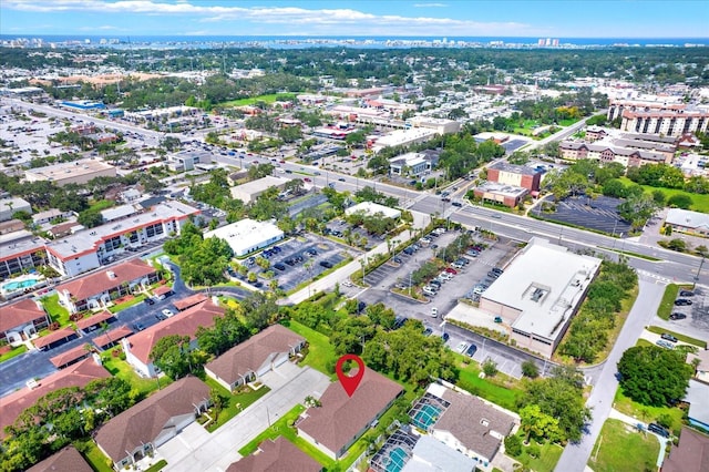 10597 Alvarado Ct, Seminole, FL 33772 - aerial view of property and surrounding area with nearby urban area