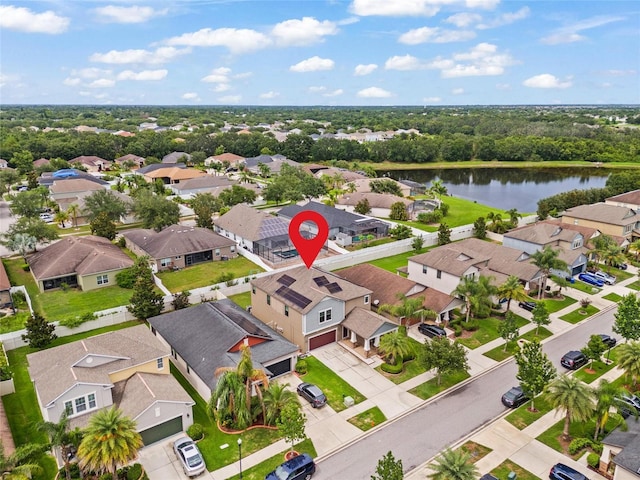 11024 Purple Martin Blvd, Riverview, FL 33579 - aerial perspective of suburban area with a nearby body of water