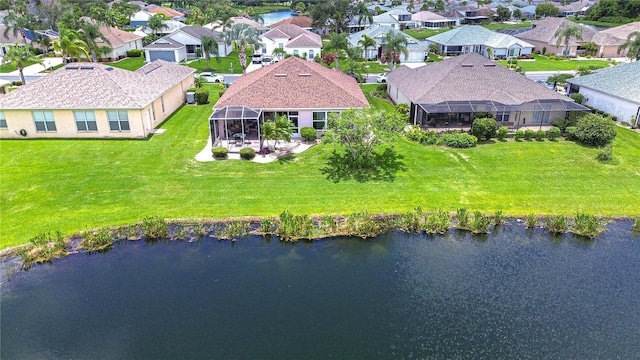 2226 N Creek Ct, Sun City Center, FL 33573 - aerial perspective of suburban area with a large body of water