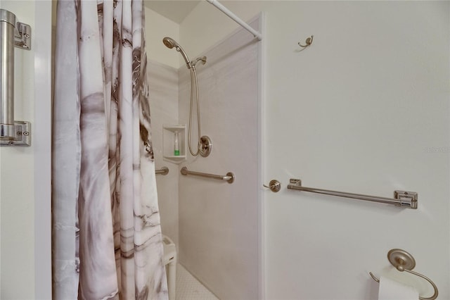 123 Glendower Cir Unit 123, Sun City Center, FL 33573 - bathroom featuring a shower with curtain