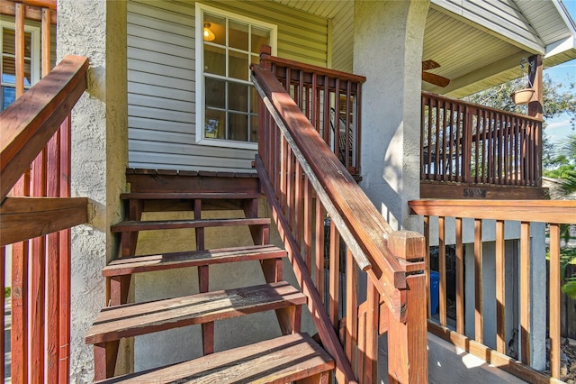 5908 Mohr Rd, Tampa, FL 33615 - deck featuring stairway