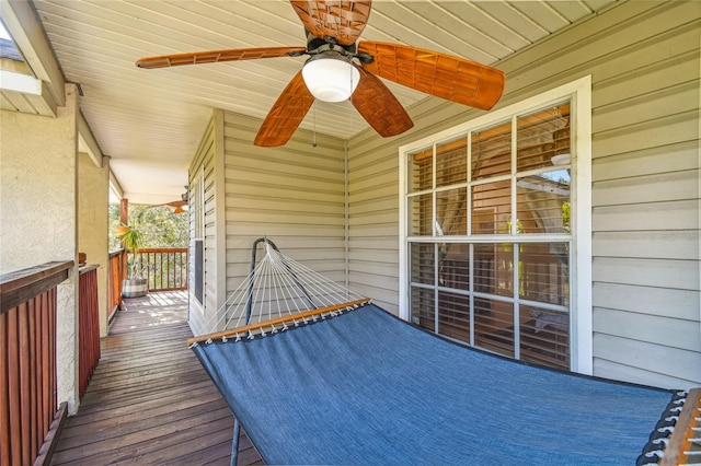 5908 Mohr Rd, Tampa, FL 33615 - porch with ceiling fan