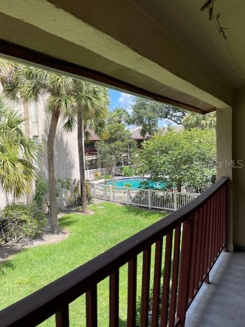 8636 Tahoe Ct Unit 13, Tampa, FL 33614 - balcony with view of pool