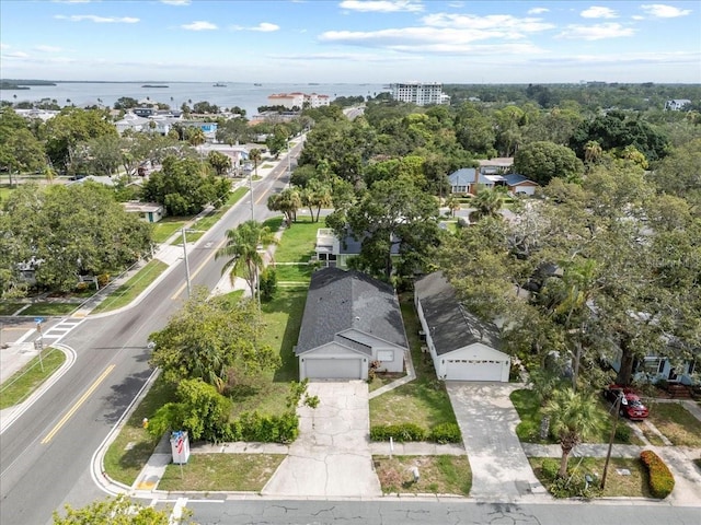 1004 Osage St, Clearwater, FL 33755 - aerial view of property and surrounding area with a nearby body of water