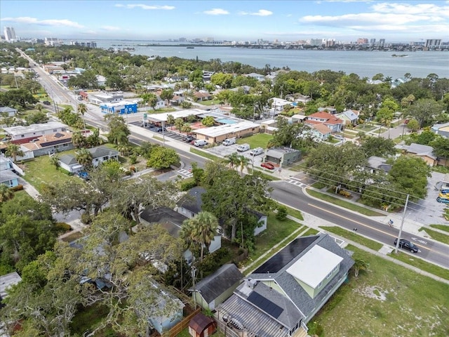 1004 Osage St, Clearwater, FL 33755 - aerial overview of property's location featuring a large body of water and nearby urban area