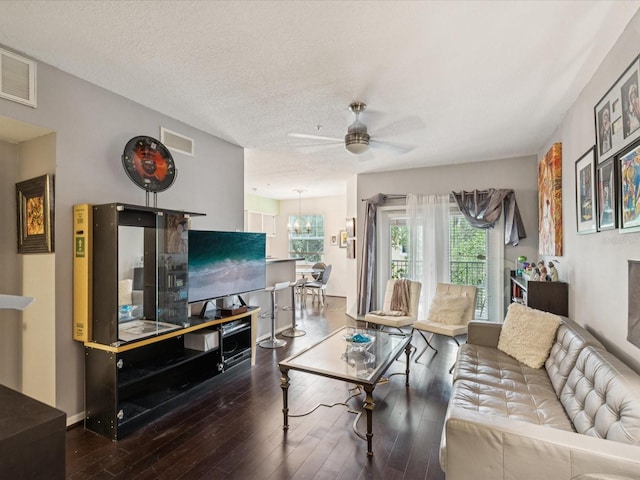 2010 E Palm Ave Unit 14303, Tampa, FL 33605 - living area with hardwood / wood-style flooring and ceiling fan