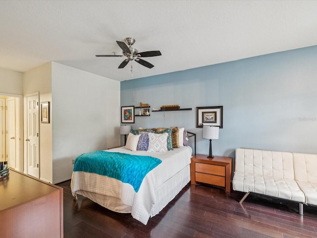 2010 E Palm Ave Unit 14303, Tampa, FL 33605 - bedroom featuring wood-type flooring and ceiling fan