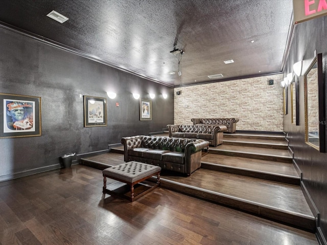 2010 E Palm Ave Unit 14303, Tampa, FL 33605 - home theater with wood finished floors and a textured ceiling