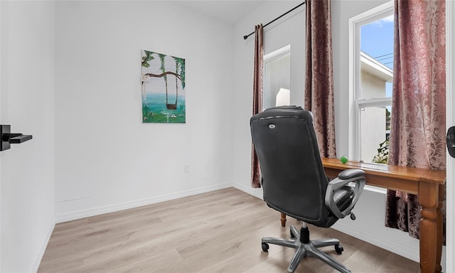 9429 Northcliffe Blvd, Spring Hill, FL 34606 - home office with light wood finished floors