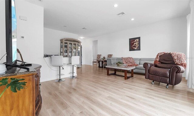 9429 Northcliffe Blvd, Spring Hill, FL 34606 - living area featuring light wood-style flooring and recessed lighting