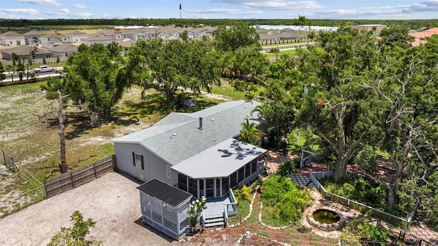 2221 W Lake Dr, Wimauma, FL 33598 - aerial perspective of suburban area