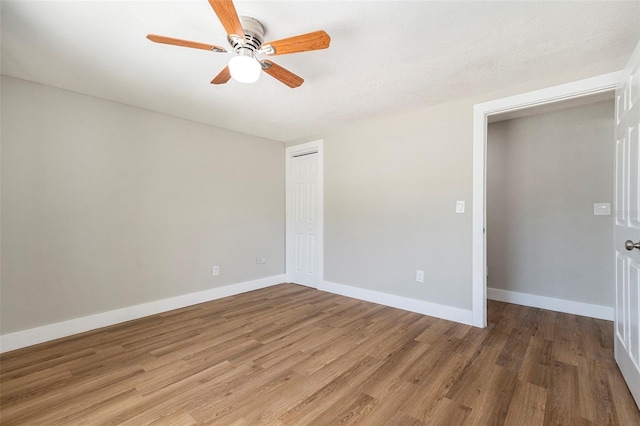 3509 Brookston Dr, Holiday, FL 34691 - spare room with ceiling fan and light wood-style floors