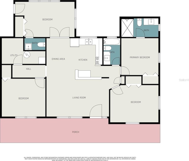 3509 Brookston Dr, Holiday, FL 34691 - view of property floor plan