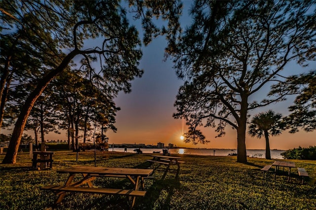 2700 Bayshore Blvd Unit 1206, Dunedin, FL 34698 - view of property's community featuring a water view and a lawn