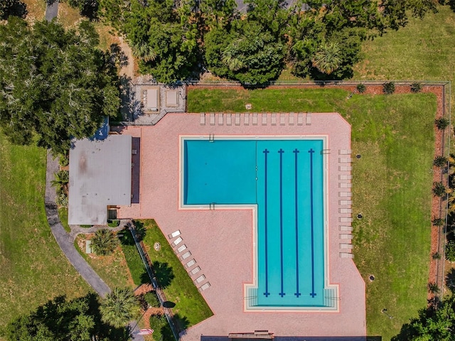 855 Pinewood Ter W, Palm Harbor, FL 34683 - view from above of property
