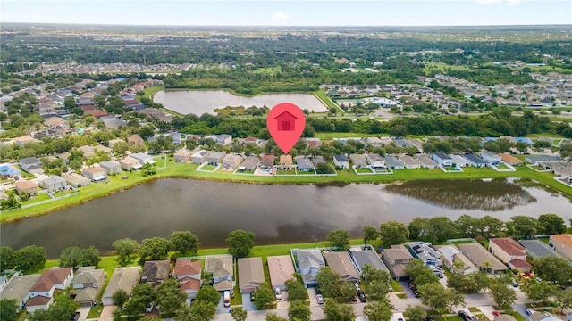 7819 Carriage Pointe Dr, Gibsonton, FL 33534 - aerial view of property's location featuring nearby suburban area and a nearby body of water