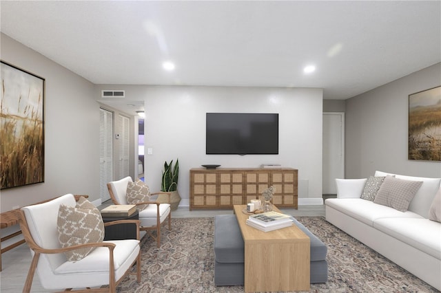3805 Cortez Cir Unit B, Tampa, FL 33614 - living area featuring recessed lighting and baseboards