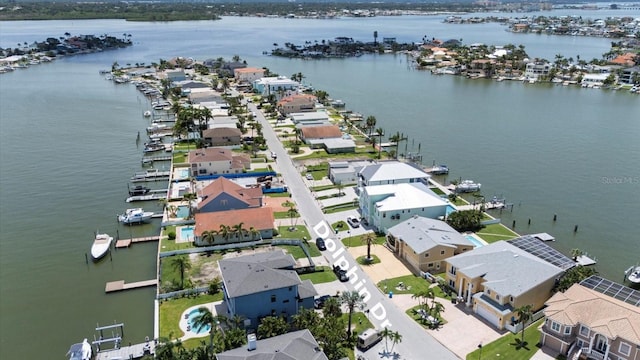 17025 Dolphin Dr, North Redington Beach, FL 33708 - aerial view of residential area featuring a nearby body of water