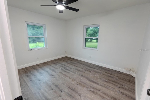 1400 E Fern Rd, Lakeland, FL 33801 - empty room featuring wood finished floors and ceiling fan