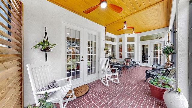 3506 Cordgrass Dr, Valrico, FL 33596 - sunroom / solarium featuring french doors