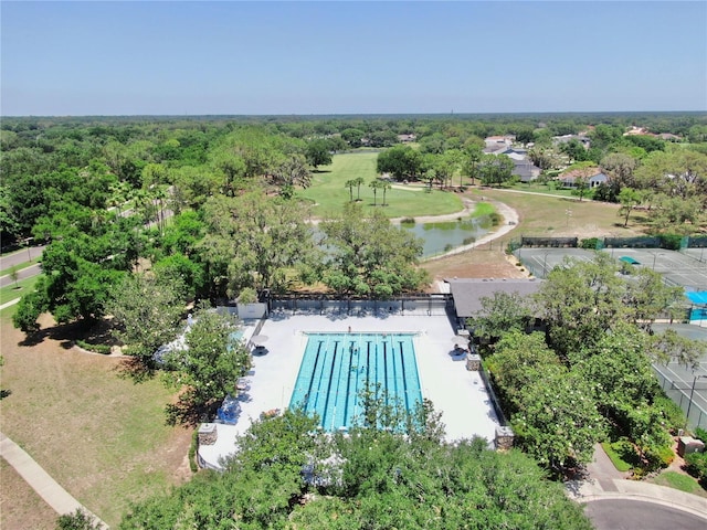 3506 Cordgrass Dr, Valrico, FL 33596 - drone / aerial view of a pool