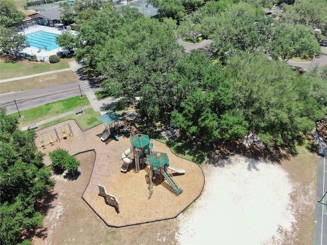 3506 Cordgrass Dr, Valrico, FL 33596 - bird's eye view of a pool and a recreational park