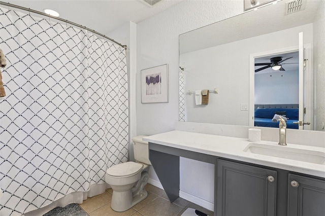 1052 Calabria Ave, Davenport, FL 33897 - full bath featuring ensuite bath, vanity, tile patterned floors, and ceiling fan
