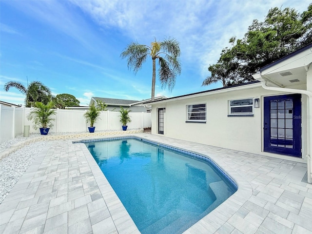 1972 Briarwood St, Dunedin, FL 34698 - view of swimming pool with a patio and a fenced backyard