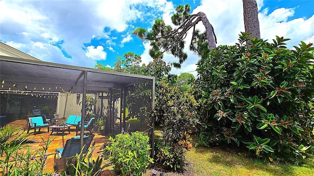 13 Windrush Bay Dr, Tarpon Springs, FL 34689 - view of yard with a lanai and a patio