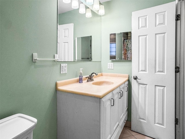 487 49th Ave N, Saint Petersburg, FL 33703 - bathroom with vanity and tile patterned flooring
