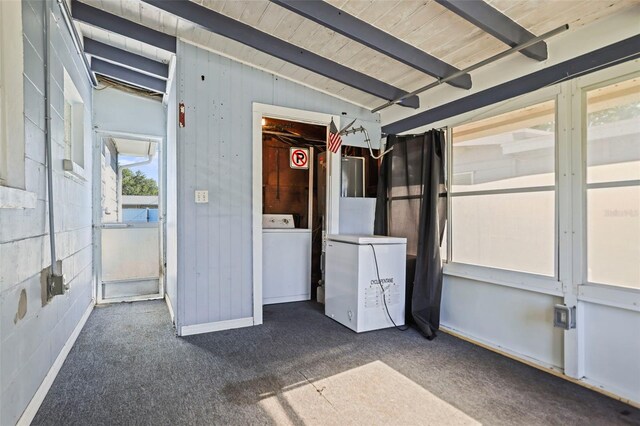 487 49th Ave N, Saint Petersburg, FL 33703 - unfurnished sunroom with washer / dryer