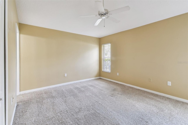 8020 Carriage Pointe Dr, Gibsonton, FL 33534 - carpeted spare room featuring ceiling fan and baseboards