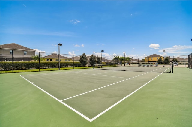 8020 Carriage Pointe Dr, Gibsonton, FL 33534 - view of tennis court featuring community basketball court and a residential view