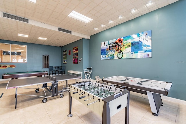 880 Mandalay Ave Unit N311, Clearwater Beach, FL 33767 - recreation room with tile patterned flooring and pool table